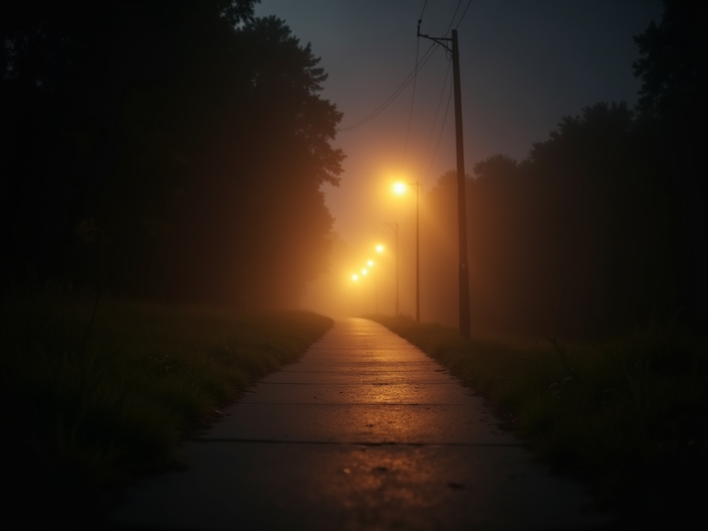 Flickering pathway light — nexus smart solar lighting