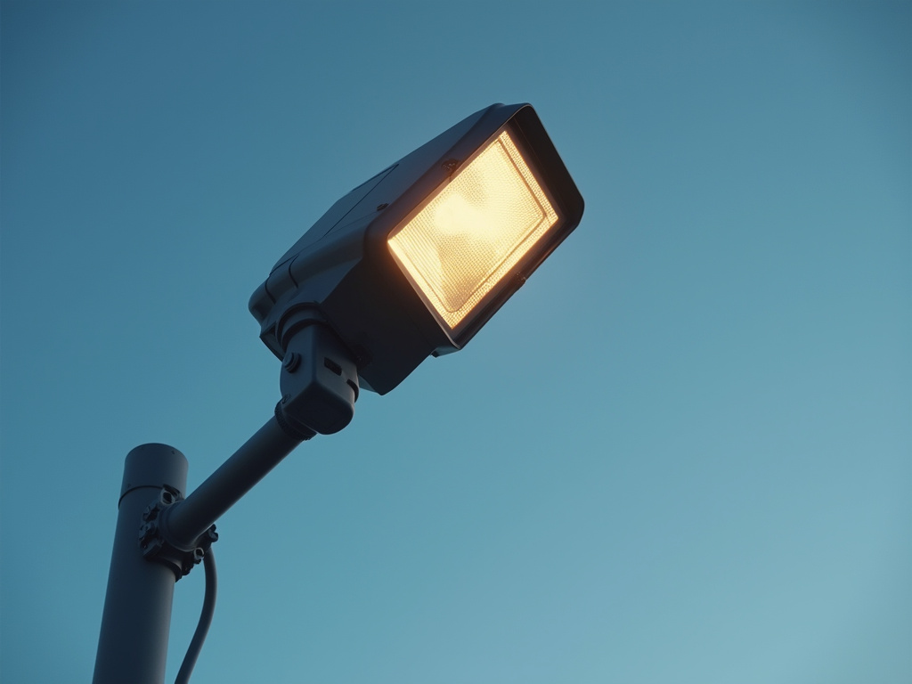 Floodlight on pole — solar flood lights