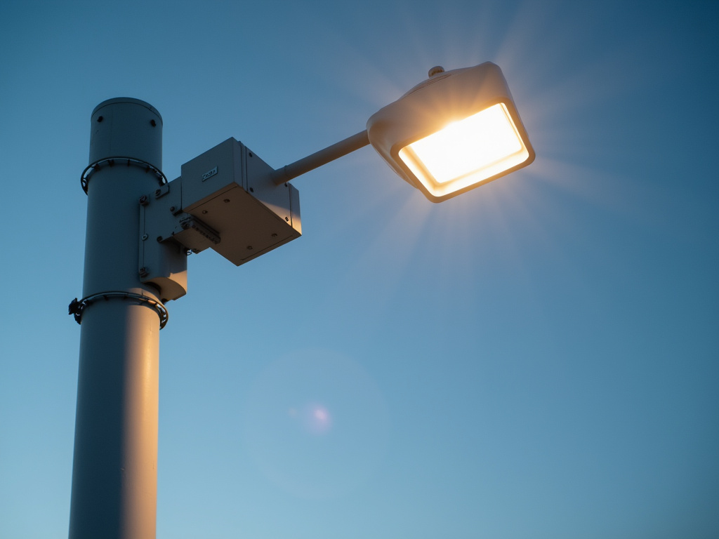 Floodlight on pole — solar flood lights