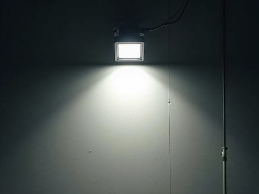 Floodlight on wall — solar security lights