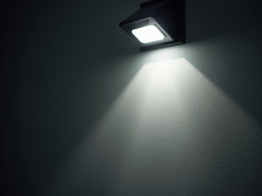 Floodlight on wall — solar security lights