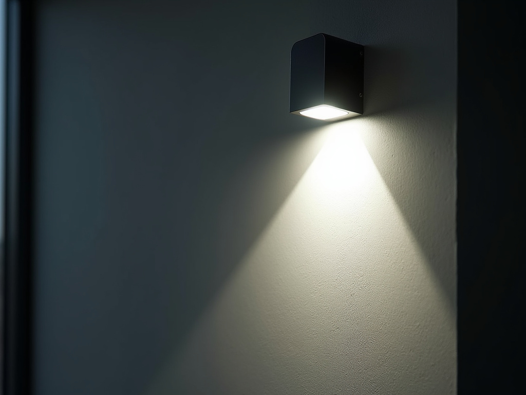 Floodlight on wall — solar security lights