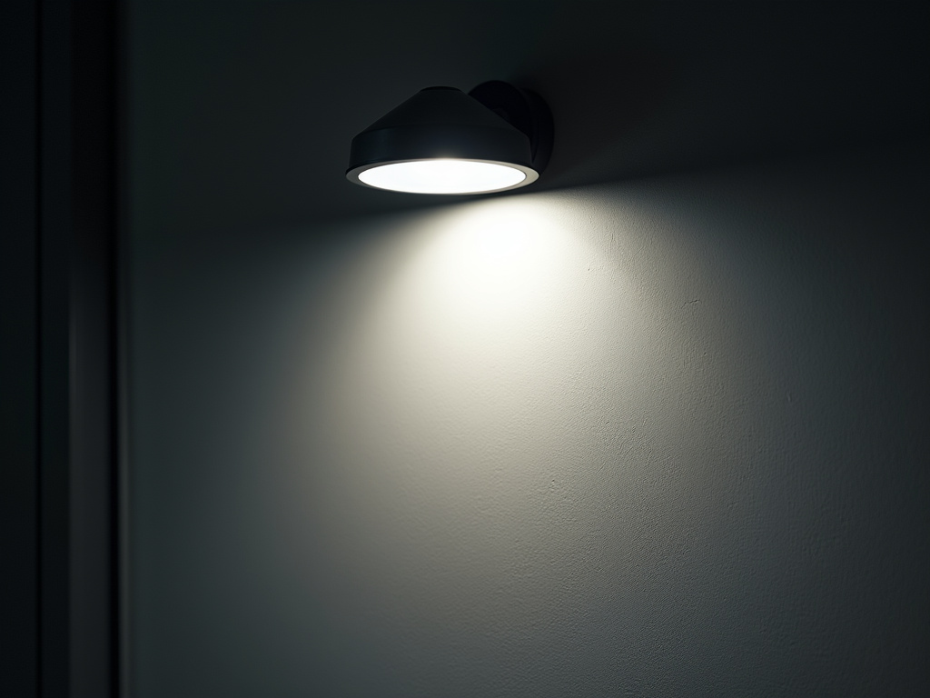 Floodlight on wall — solar security lights