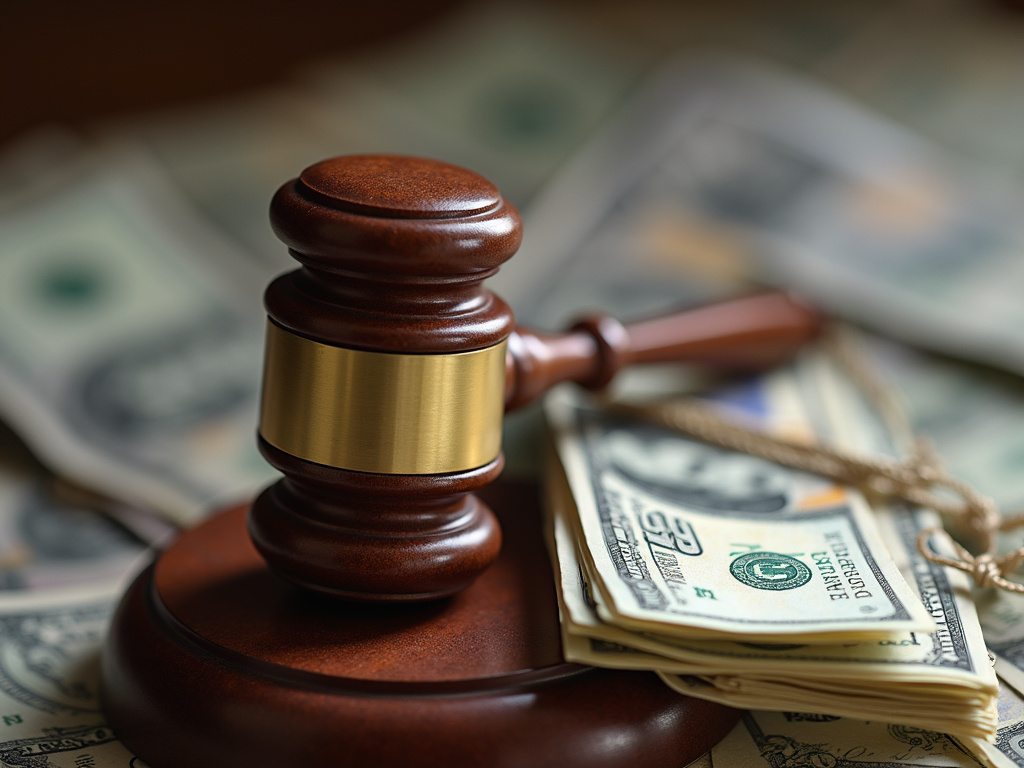 Gavel and cash — los angeles rideshare accident lawyer