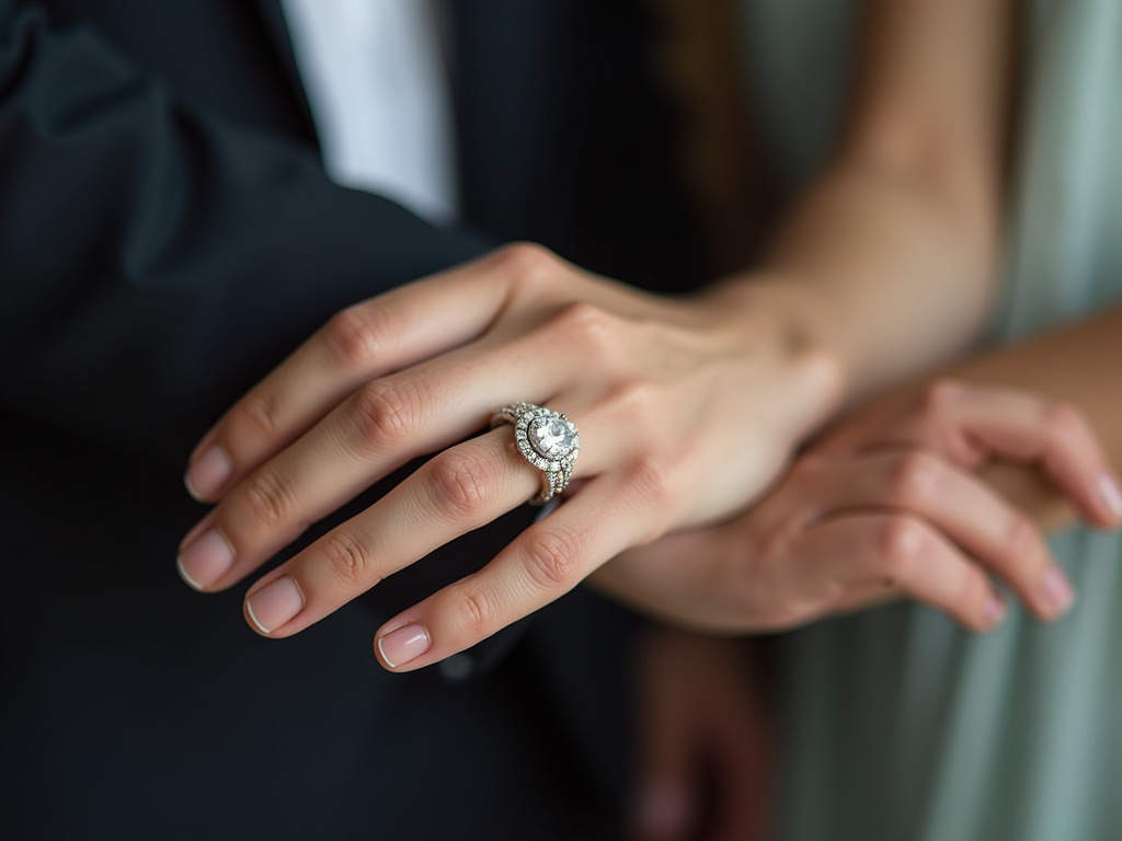 Jeweler fitting ring — women's wedding bands