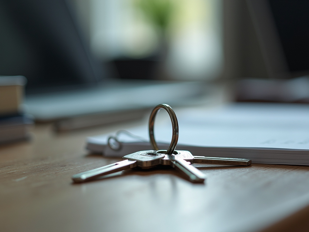Keys on desk — title loans Hewitt