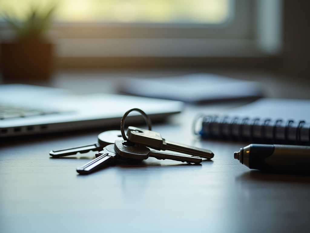 Keys on desk — title loans Hewitt