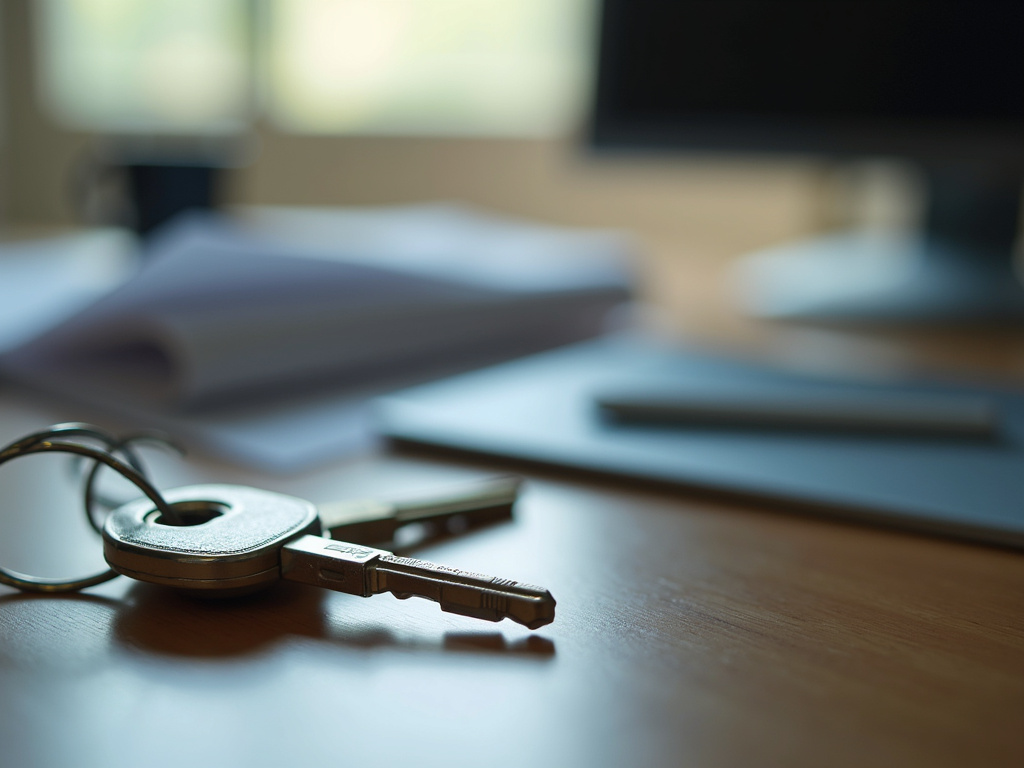Keys on desk — title loans Hewitt