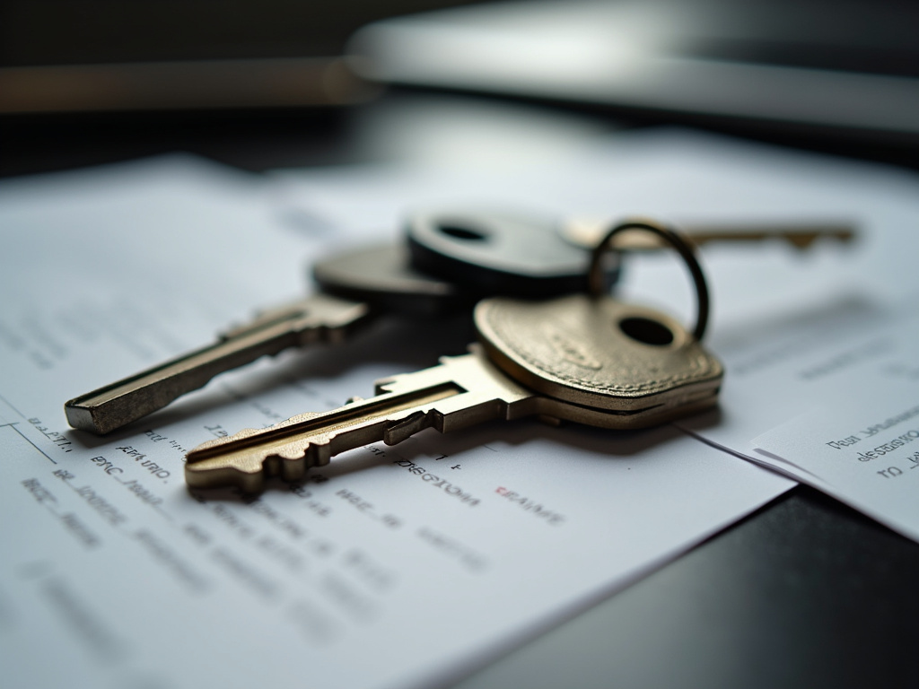 Keys on desk — title loans Hewitt