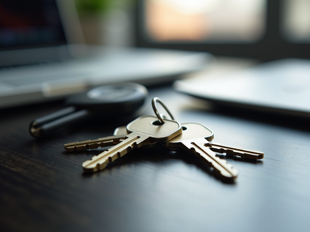 Keys on desk — title loans Hewitt