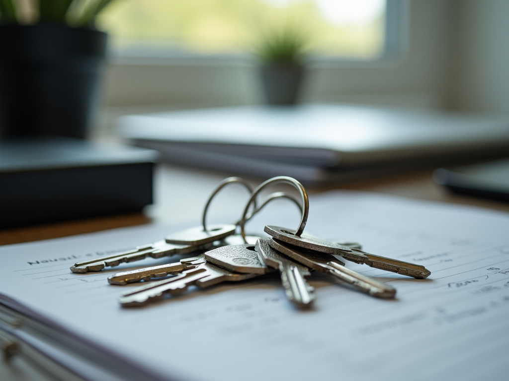 Keys on desk — title loans Hewitt