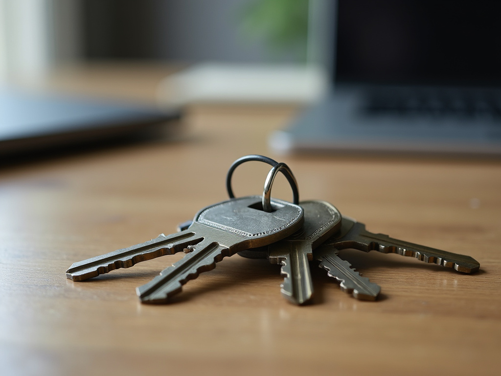 Keys on table — title loans Bellmead