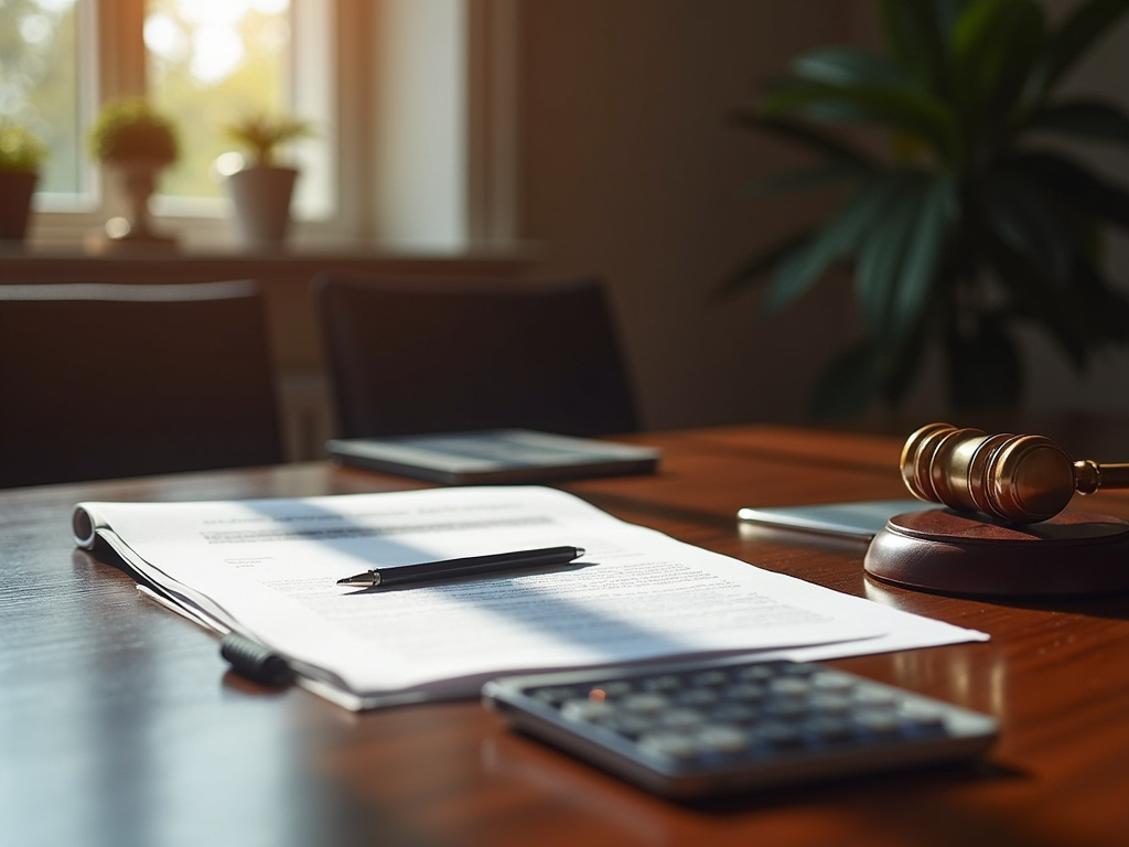 Law office desk — burn injury lawyer phoenix