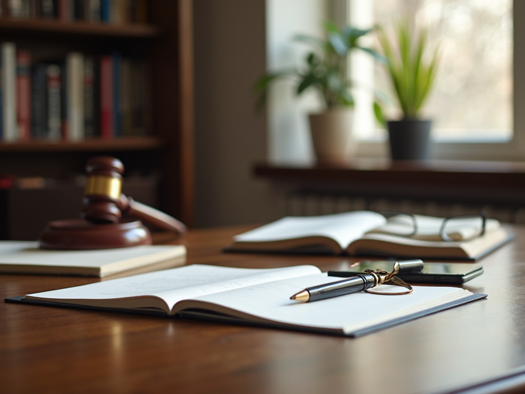 Law office desk — burn injury lawyer phoenix