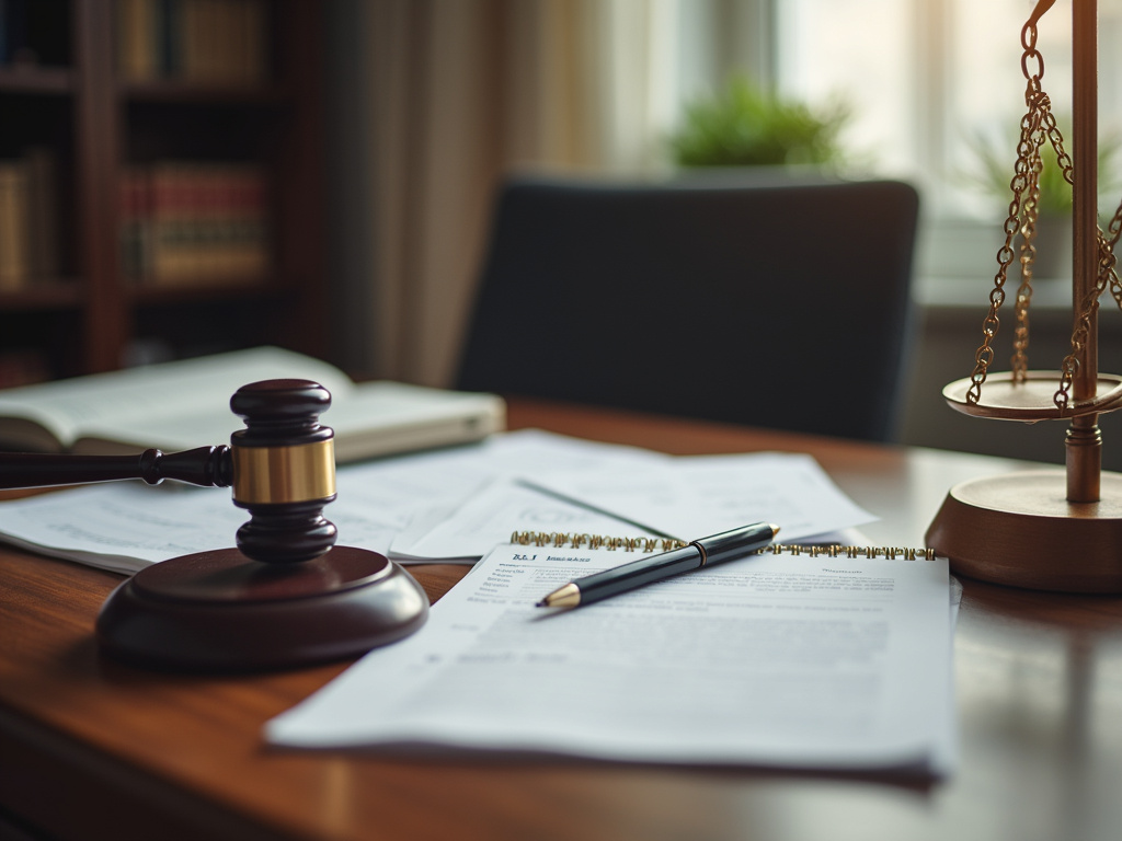 Lawyer office desk — los angeles car accident lawyer