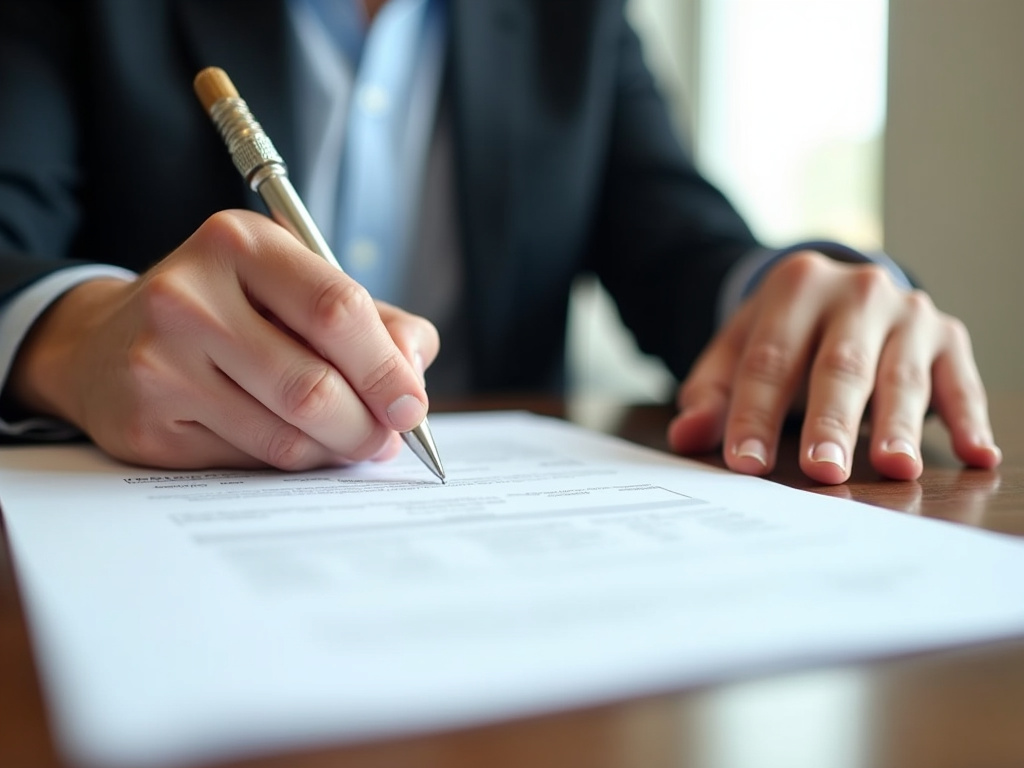 Loan paperwork signing — title loans China Spring