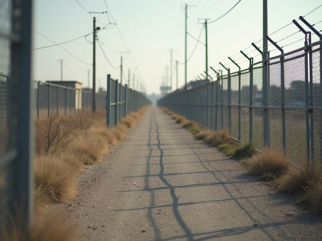 Military base perimeter — solar lighting for military bases