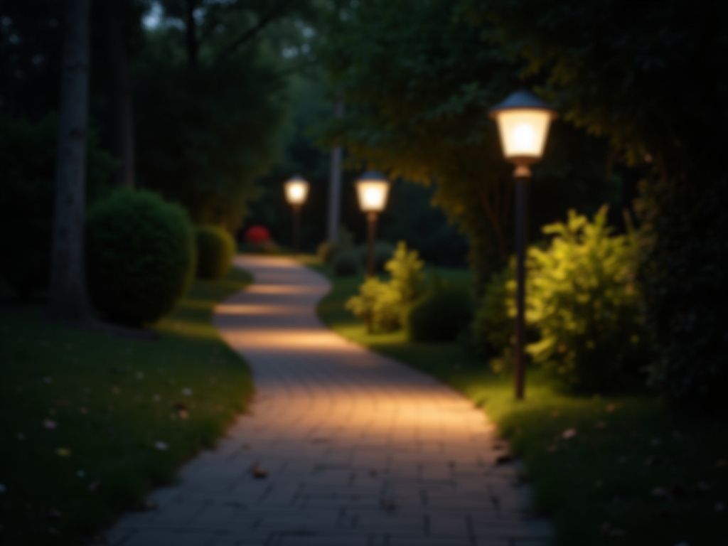 Outdoor pathway lighting — all-in-two solar lights
