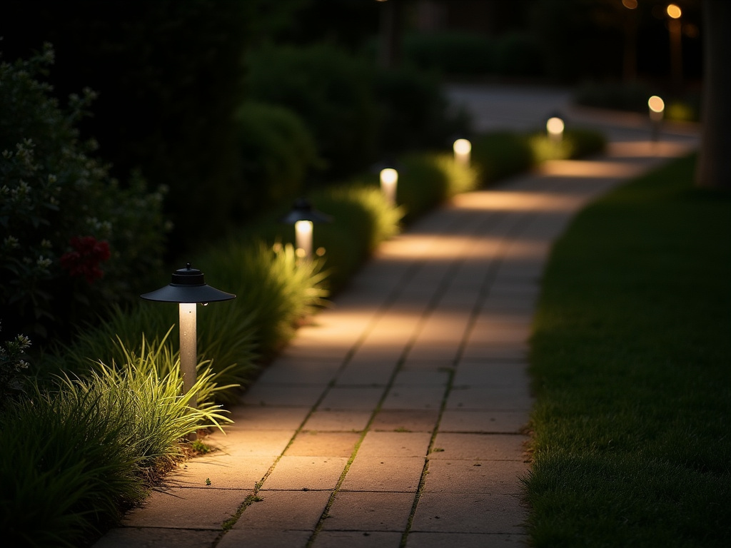 Outdoor pathway lighting — all-in-two solar lights