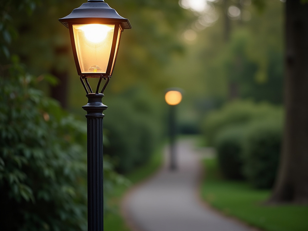 Park pathway lamp — municipal solar lighting