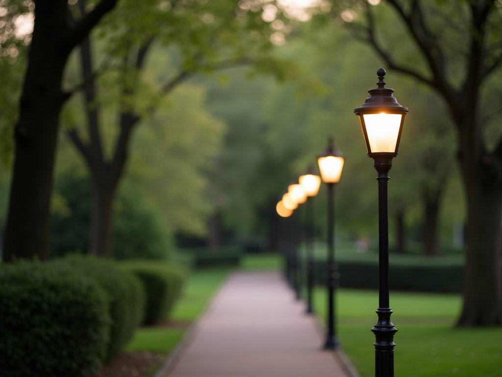 Park pathway lamp — municipal solar lighting