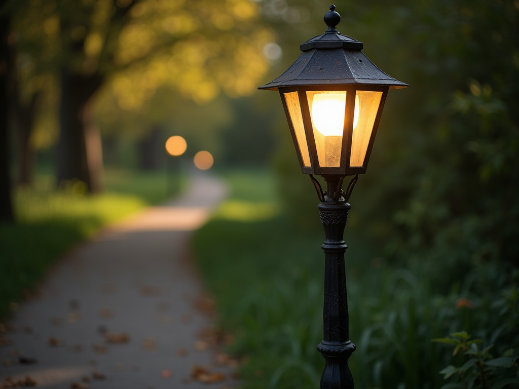 Park pathway lamp — municipal solar lighting