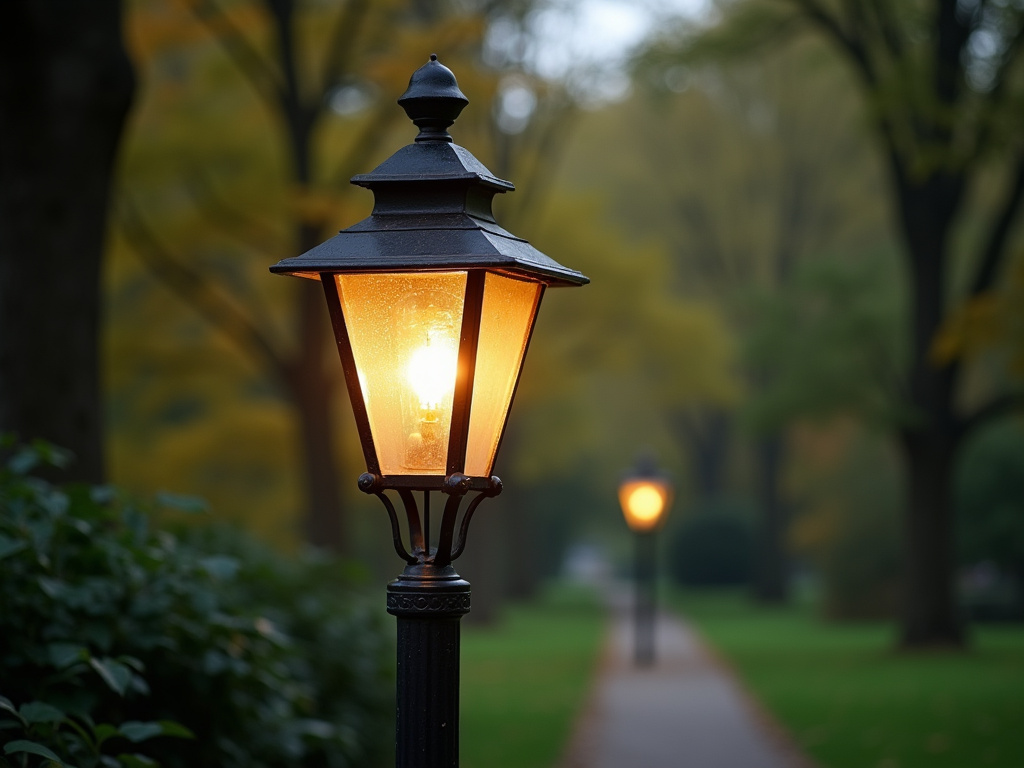 Park pathway lamp — municipal solar lighting