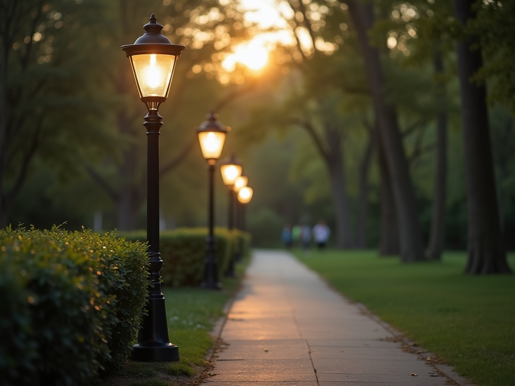 Park pathway lamp — municipal solar lighting