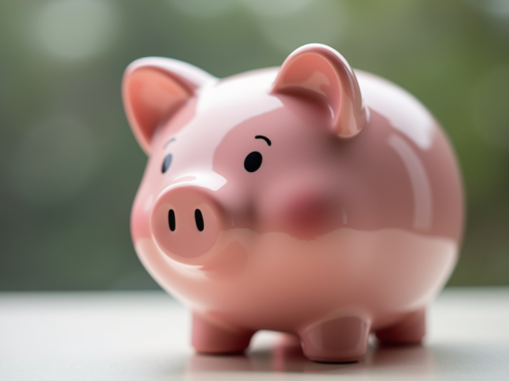 Piggy bank — title loans Woodway
