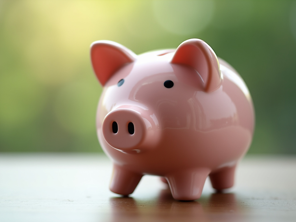Piggy bank — title loans Woodway