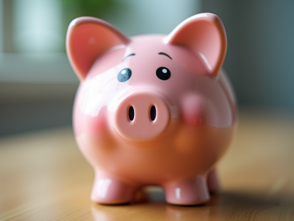 Piggy bank — title loans Woodway