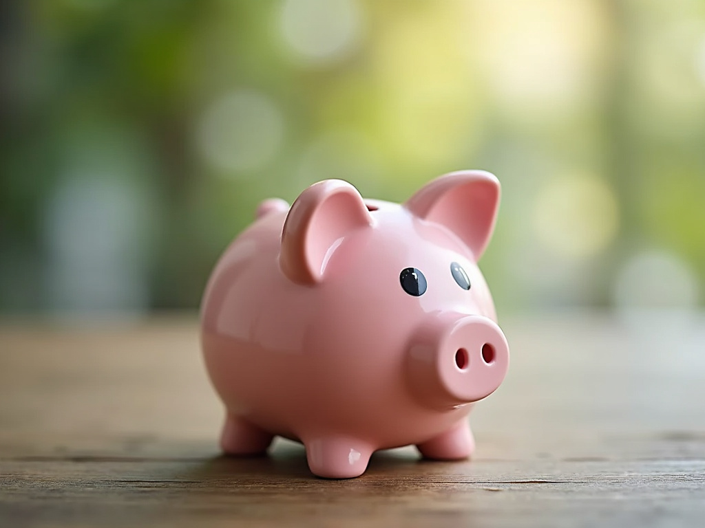 Piggy bank — title loans Woodway