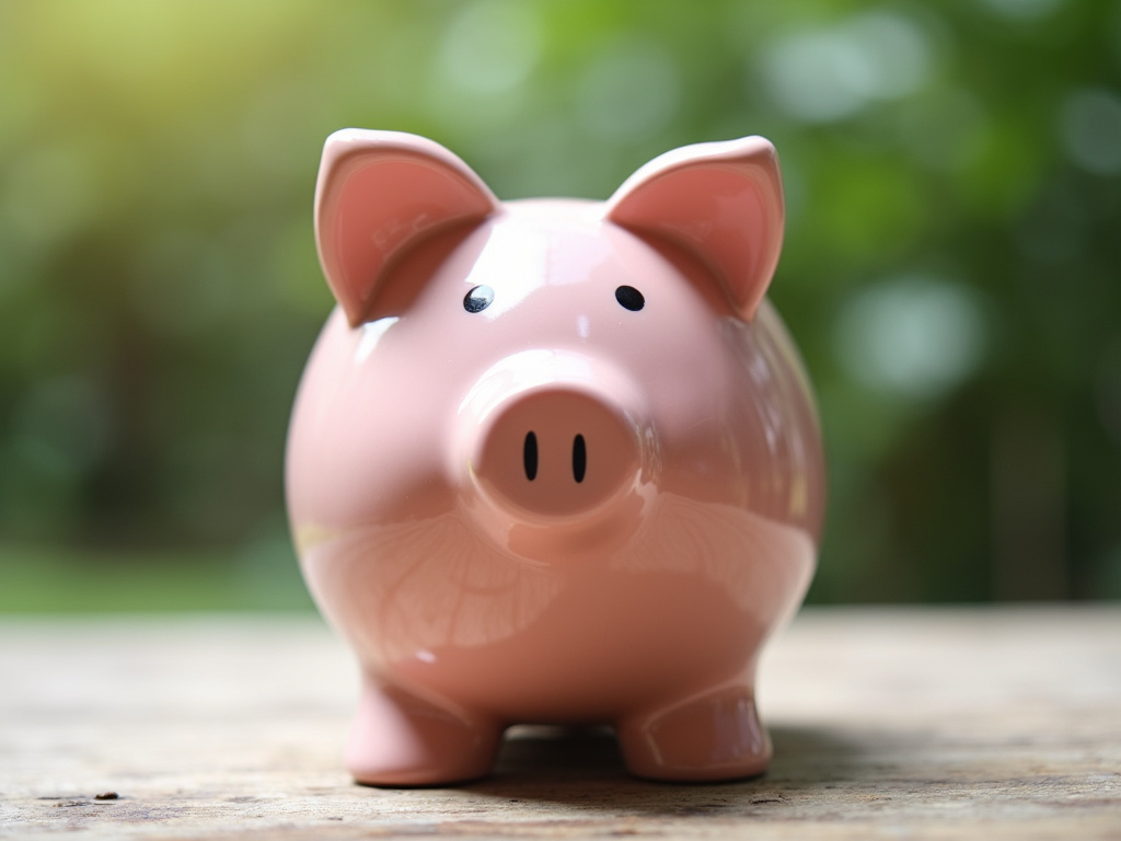 Piggy bank — title loans Woodway