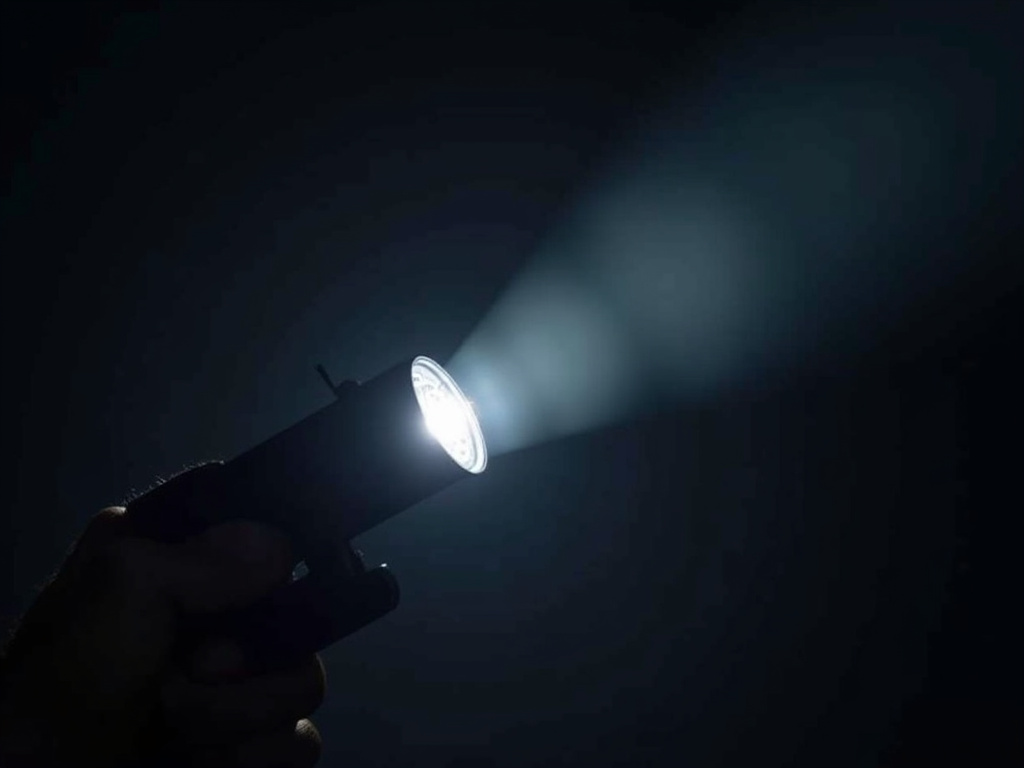 Police flashlight — field sobriety test