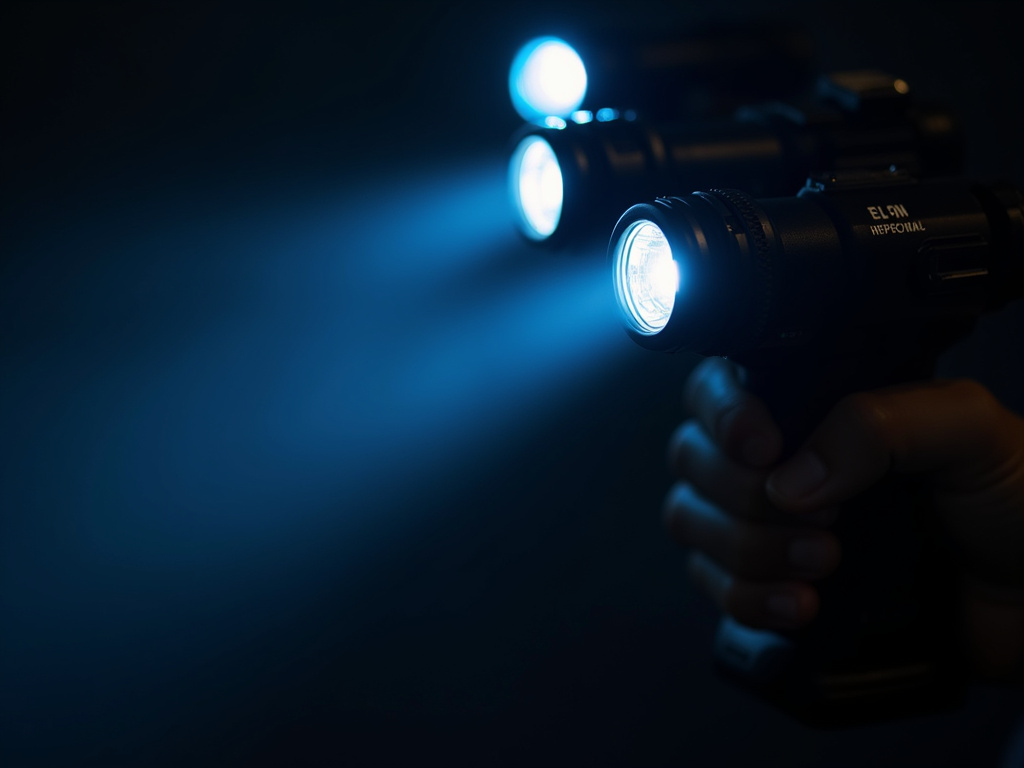 Police flashlight — field sobriety test