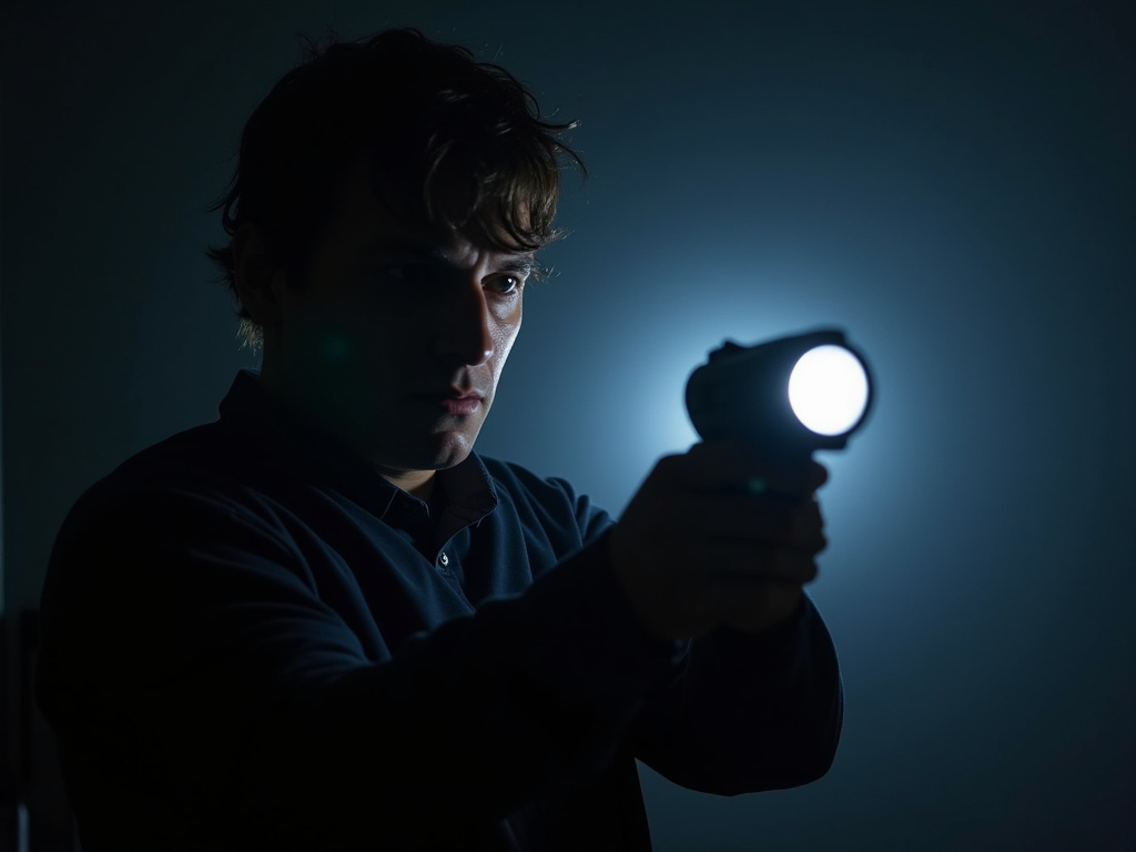 Police flashlight test — field sobriety test