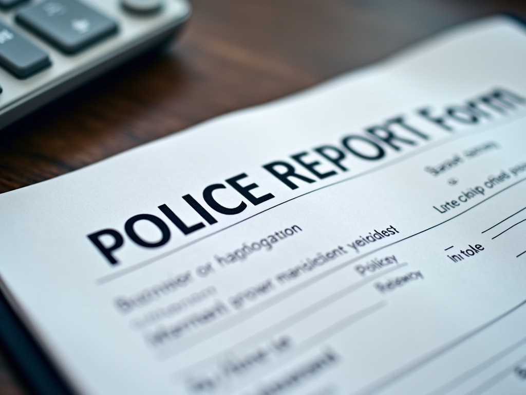 Police report form — los angeles car accident lawyer