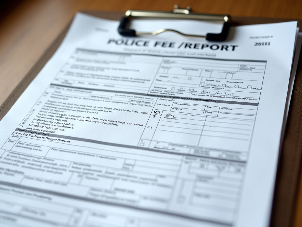 Police report form — los angeles car accident lawyer