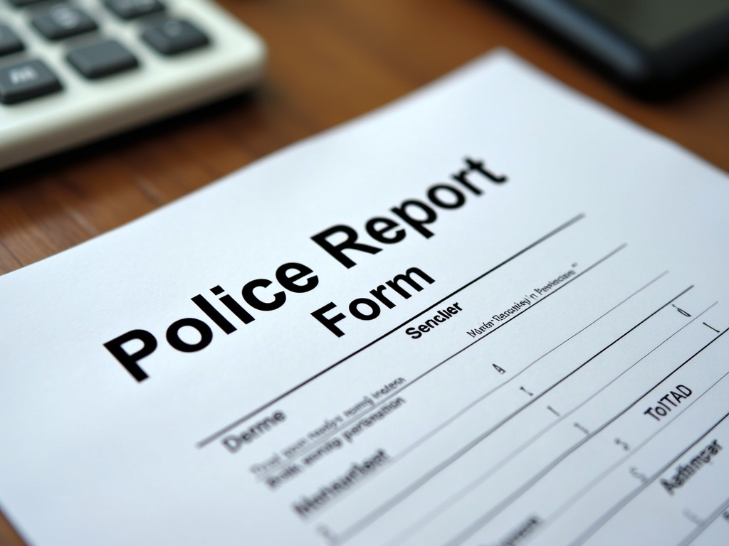Police report form — los angeles hit and run accident lawyer