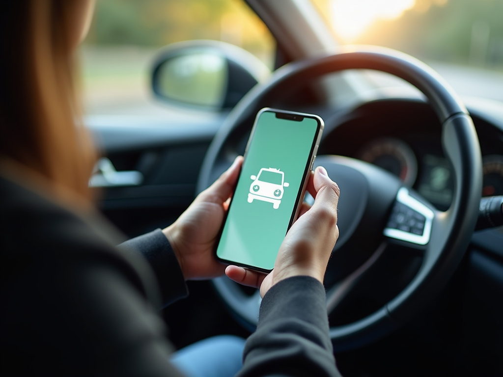 Rideshare app screen — los angeles rideshare accident lawyer