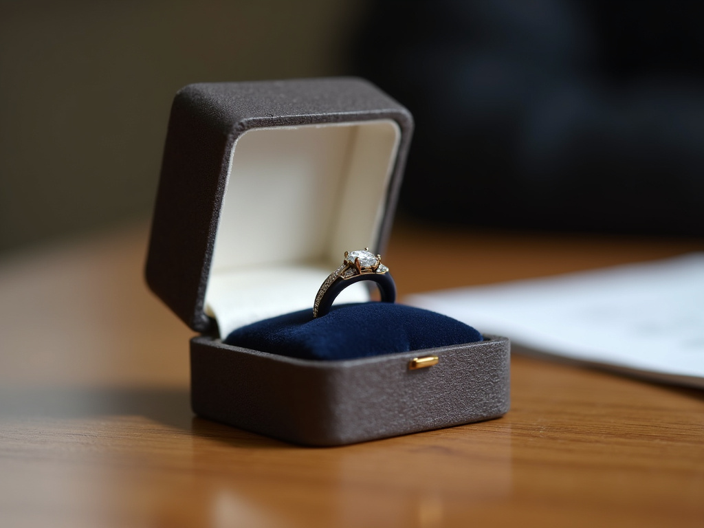 Ring box — emerald cut engagement rings