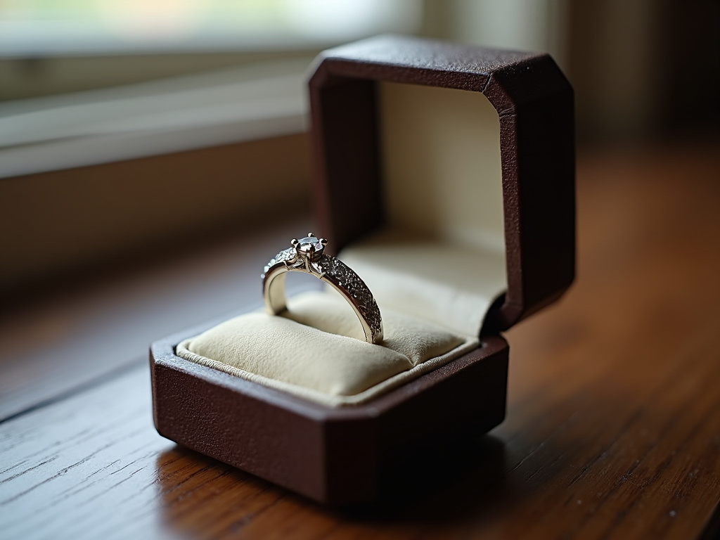 Ring box — emerald cut engagement rings