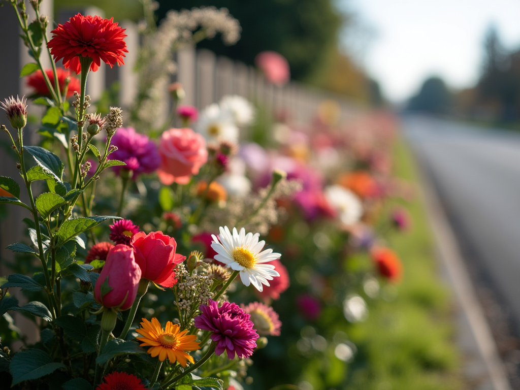 Roadside memorial flowers — los angeles fatal car accident lawyer