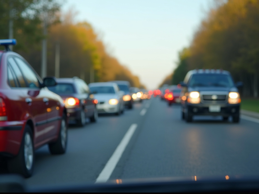 Roadside traffic stop — field sobriety test