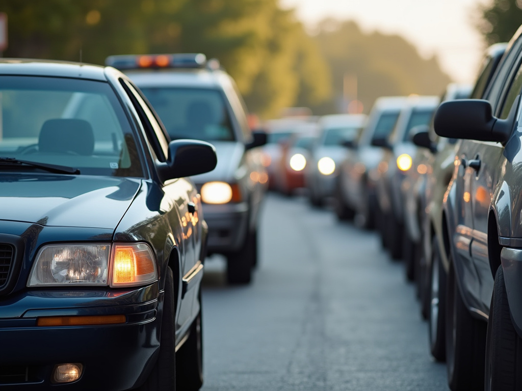 Roadside traffic stop — field sobriety test