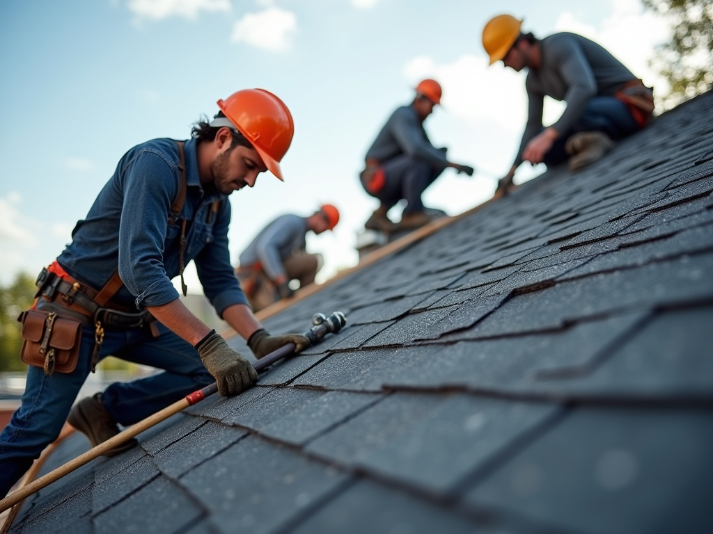 Roofing crew — commercial roofing dacula ga