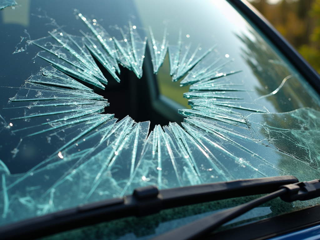 Shattered windshield — pedestrian accident lawyer phoenix