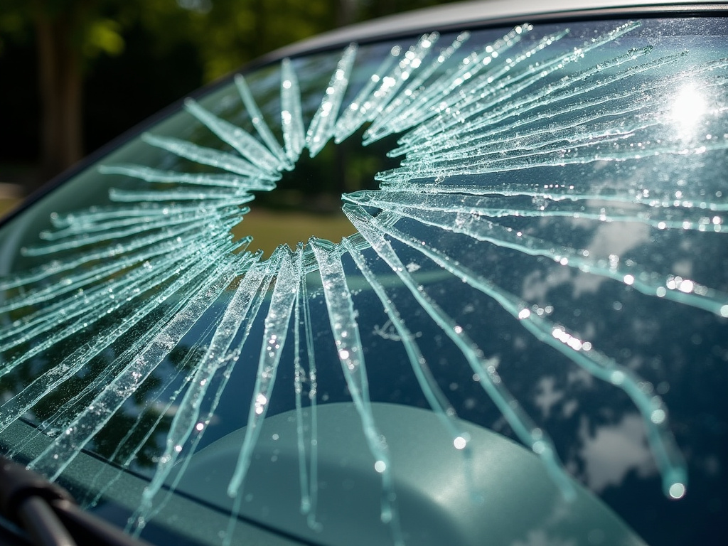 Shattered windshield — pedestrian accident lawyer phoenix