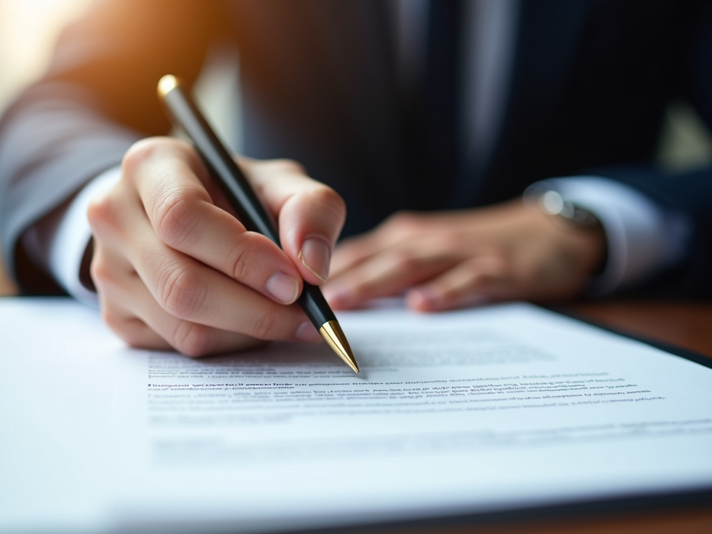 Signing a contract — motorcycle title loans Waco