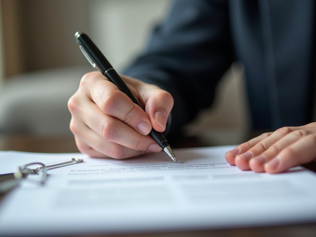 Signing a contract — motorcycle title loans Waco